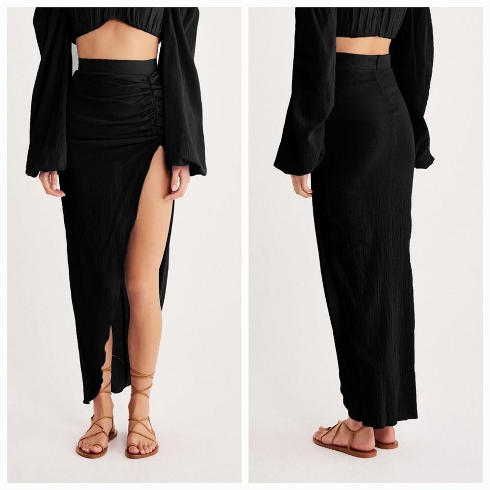 RUMER Camille Skirt in Black XS